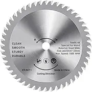 keppy 115mm Circular Saw Blade TCT Wood Cutter Alloy Steel 48 Teeth Carbide Finishing Saws for Woodworking Wood Cutting Smooth Cutting 1-1/4 inch (32MM) Arbor