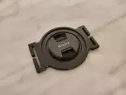 Strap Mounted Camera Lens Cap Holder for 49mm, 58mm, 72mm Lens Caps DSLR / SLR
