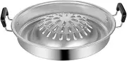 Multifunctional Outdoor Cooking Pan Barbecue Tray for Camping Meat Grilling and Picnic Grill Rack Sturdy Wear Resistant Design for Easy Cleaning and Reliable Use