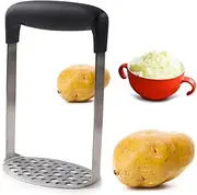 MAGICLULU Stainless Steel Carrot Presser Ricer Potato Masher Garlic Presser Non-Slip for Kitchen