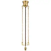 Solid Brass Components 3 Chain Suspension Lights Traditional Period Lighting Inspirations