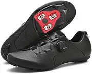 Men's Cycling Shoes Road Riding Bike Shoes Compatible with Peloton SPD Delta Cleats Lightweight Breathable