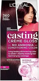 L’Oréal Paris L'Oreal Casting Creme Gloss Hair Color, Black Cherry 360, 87.5g+72ml