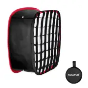 Neewer Collapsible Softbox with Strap Attachment,Grid and Carrying Bag Black/Red