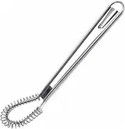 Best Utensils Stainless Steel Mini Egg Whisk Beater Handheld Milk Frother Foamer Foaming Creamy Coffee Mixer Spring Sauce Blender Kitchen Accessories