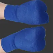 (Blue M)Boxing Hand Wraps Nylon Gel Anti Slip Half Finger Boxing Inne Dp