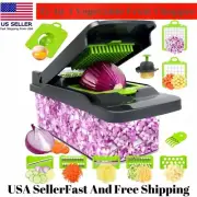 15-In-1 Vegetable Fruit Chopper Cutter Food Onion Veggie Dicer Slicer Kitchen