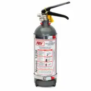 FEV 2.5KG NOVEC 1230 GAS [MATT GREY] HANDHELD FIRE EXTINGUISHER WITH BRACKET
