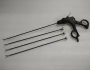 Laparoscopic Straight And Curved Scissors Forceps Surgical Instruments Set 5 Pc