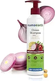 Mamaearth Onion Shampoo for Hair Growth and Hair Fall Control 250 ml