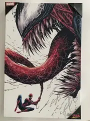 Tyler Kirkham 16 x 24 Venom & Spiderman Canvas Wall Art