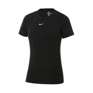 【NIKE 耐吉】短袖 NSW Tee 女款 黑 短T 純棉 上衣 舒適 基本款 小Logo 小勾(CZ7340-011)