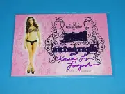 2015 Benchwarmer KASSIE LYN LOGSDON Pink Archive Purple Auto SP PLAYBOY Playmate