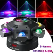6 Arm Halloween laser Moving Head DMX RGBW Disco Stage Beam Club Effect Lighting