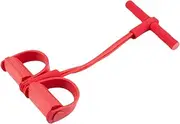 Pedal Exerciser Multi Function Tension Rope Strong Fitness Resistance Bands Latex Pedal Women Men Sit Up Pull Ropes Yoga Fitness Equipment Foot Pedal Exerciser (Size : Red)