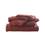4PK MM Linen Tusca Clay Soft Cotton Face Washer 700GSM Home/Bathroom 33x33cm