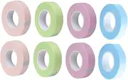 HONMEET 12 Rolls Lash Isolation Tape Eyelash Natural Lashes Eyeshadow Eyeliner Tape Dispenser Lash Glue Tapes Shaker System Cat Eye Lashes Impress Corner Strip Adhesive Non-Woven Fabric