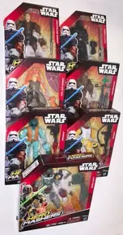 Star Wars MASHERS AKAKIN S, D VADER, JJ BINKS, CHEWY, GREEDO, BOSSK & BOBA FETT