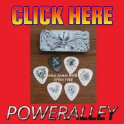 Dunlop James Hetfield Metallica Picks Tin w/ 6 .88mm picks -Dirty Donny art
