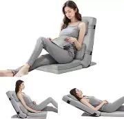 Adjustable Bed Wedge Pillow with Backrest, 6 Reclining Positions and Memory Foam