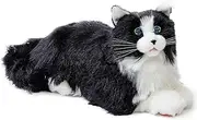 ELEPHANT ROBOTICS metaCat Black/White Robot Cat Companion Pet Interactive Electronic Cat Meow and Heartbeat, Gifts for All Ages - Type-C Charging