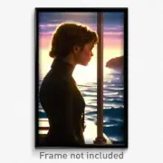 Pixel Art Poster - Thoughtful Coast (8 Bit Psychedelic Trippy Video Game Print)
