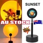 LED Sun Sunset Rainbow Projector Atmosphere USB Night Light Lamp Room Decor RO