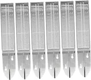 Mipcase 6 Pcs Rain Gauges Outdoor Rain Gauge Plastic Yard Tools Garden Water Measure Measurement Tool