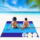 Beach Blanket 78''×81'' 4-7 Adults Oversized Lightweight Waterproof Sandproof...