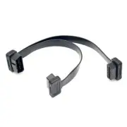 OBD2 Splitter 1 to 2 Y Adapter 2-Way OBD Extension Cable 1x Male Plug to 2X F...
