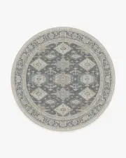 245' Round | Machine Washable Runner Rug | Kid & Pet Friendly | Indoor Rug | Cambria Abalone Rug | Ruggable