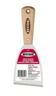 HYDE HEAVY DUTY 3" CHISEL SCRAPER STIFF KNIFE, #07410 Pack of 5 pcs