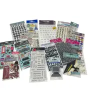 Scrapbook Stickers Big Lot Assorted Jolees Alphabet Travel London Graduation
