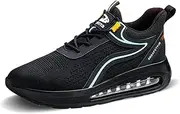 [USOR] Steel Toe Shoes for Men Women Lightweight Air Cushion Sneakers Slip Resistant Safety Shoes Indestructible Shoe