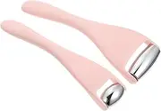 HAKIDZEL 2Pcs Beauty Facial Roller Set for Face Massage V-Shaped Face Lifting Tool Jade Rollers for Women Suitable for Skincare and Eye Care