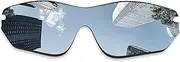 [Combine8] Combime 8 Premium Polarized Mirror Replacement Lenses for Oakley Radar Edge OO9184 Sunglasses - Silver Mirror, Silver, One Size