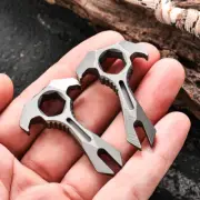 Titanium Alloy Pry Bar Crowbar Wrench Can Opener EDC Outdoor Portable Multi Tool