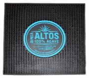 New Olmeca Altos 100% Agave Tequila Rubber Bar Mat - Drip Spill Tray - 14" x 14"