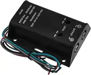Amosfun Car Audio Converter Speakers Speaker Wire to Adapter Amplifier Adapter Inverter for Car Amplifier Audio Adapter Car Amplifier Audio Controller High Low Adapter Black