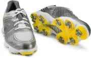 NEW! FootJoy [9] Medium FJ Hyperflex II Men's Spiked Golf Shoes 51036-Silver
