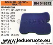 395173081 Air Filter Chainsaw Dolmar Sachs Makita DCP 7331 7331HD 6412CD 6412D