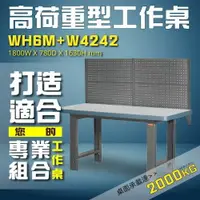 在飛比找樂天市場購物網優惠-【配件可選配】WH6M+W4242 高荷重型工作桌 工作台 