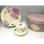 ROYAL ALBERT 英國皇室瓷器MIRANDA KERR系列-茶杯+茶碟+盤三入禮盒組