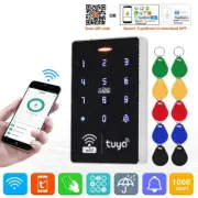 Tuya Access Control APP Remote Smart DoorLock Keypad WIFI EM RFID Card Entry Lot