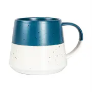 Nicola Spring Dipped Flecked Stoneware Belly Mug - 370ml - Navy