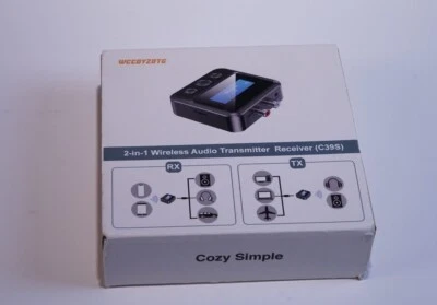 USB Bluetooth 5.0 Transmitter Receiver Wireless NFC to 2RCA Stereo Audio Adapter