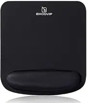 Excovip Big Ergonomic Mouse Pad with Wrist Support,Comfortable Computer Mousepad with Non-Slip Rubber Base,Pain Relief Wrist Rest Mouse Pads for Office&Home(Black) 3790