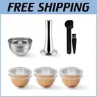 Eco-Friendly Vertuo Next Reusable Pod Set with Coffee Capsule Tamper - 3 Sizes