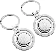INOOMP Rotary Balls Keychains Adorable Sports Decorative Key Rings for Bags Car Keys More Unique Presents for Athletes Sports Lovers