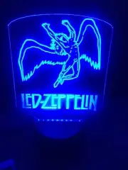 Led Zeppelin Led Neon Light Sign Garage Game Room Color Changing W/remote